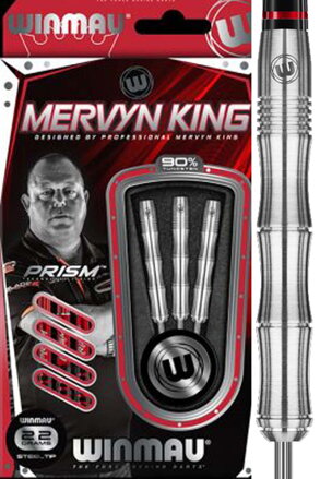 Winmau lotki Mervyn King Silver steel 22g