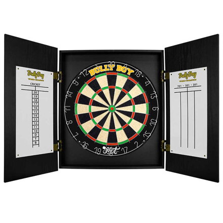 Shot Michael Smith Dartboard Cabinet Set
