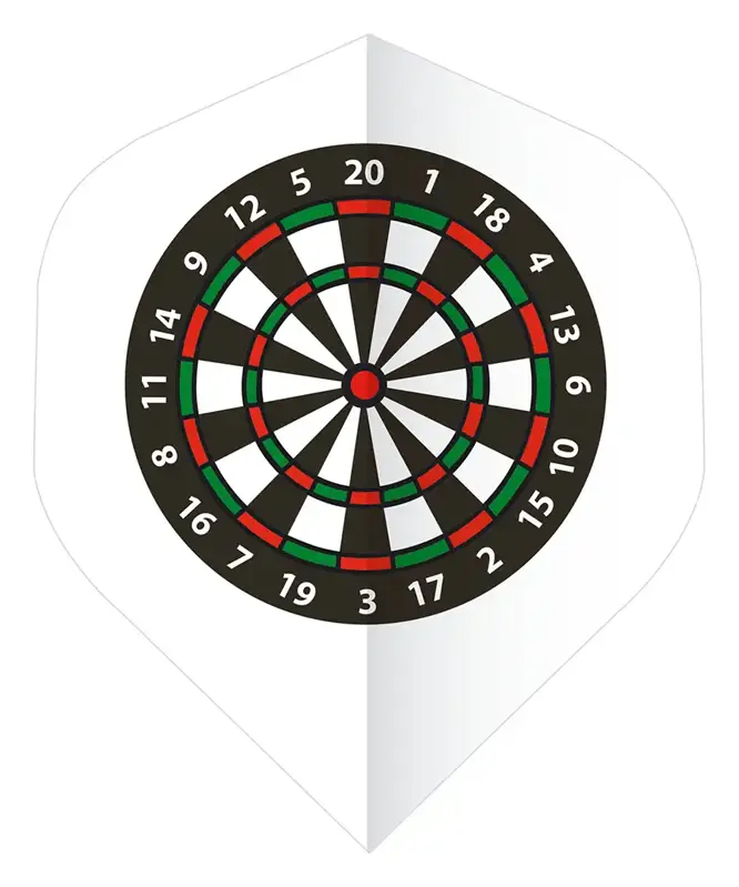 Bulls piórka Base Dartboard White No.2