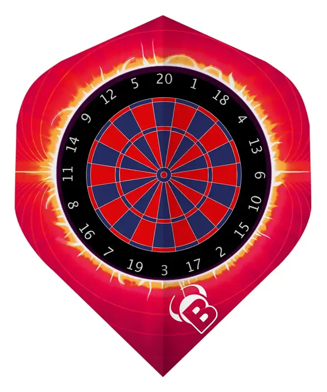 Bulls piórka Motex Dartboard Red No.2