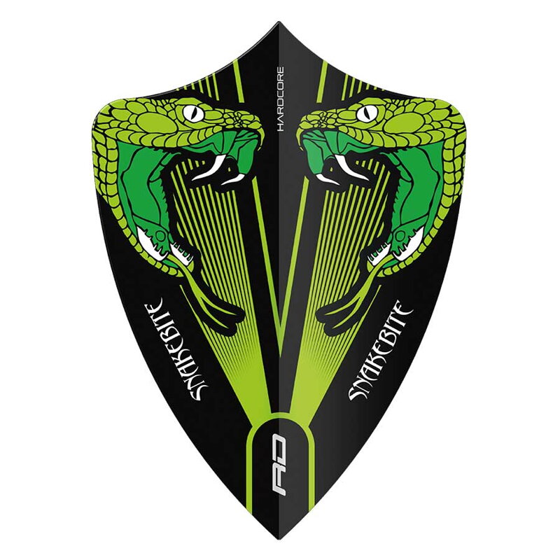 Red Dragon piórka Peter Wright Snakebite Green Transparent Freestyle Red Dragon piórka Peter Wright Snakebite Green Transparent Freestyle