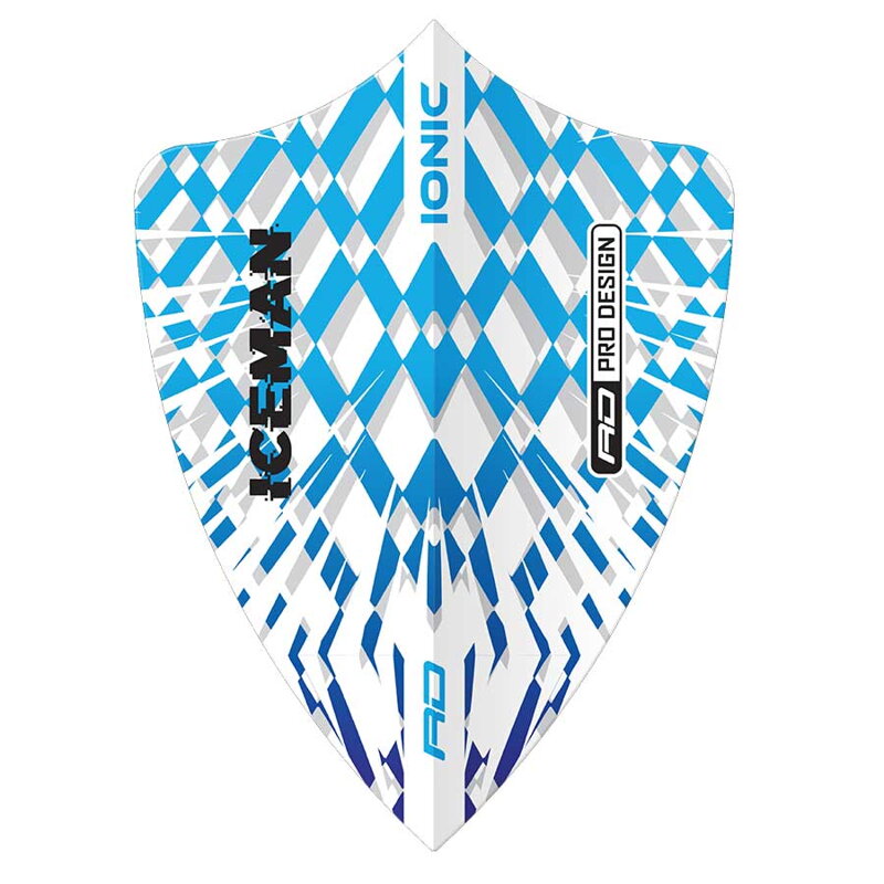 Red Dragon piórka Gerwyn Price Blue & White Burst Freestyle