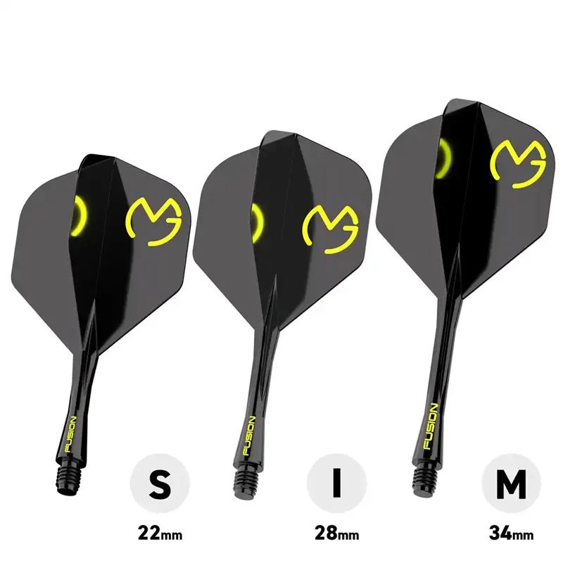 Winmau piórka Fusion MvG Design Black & Green No.2