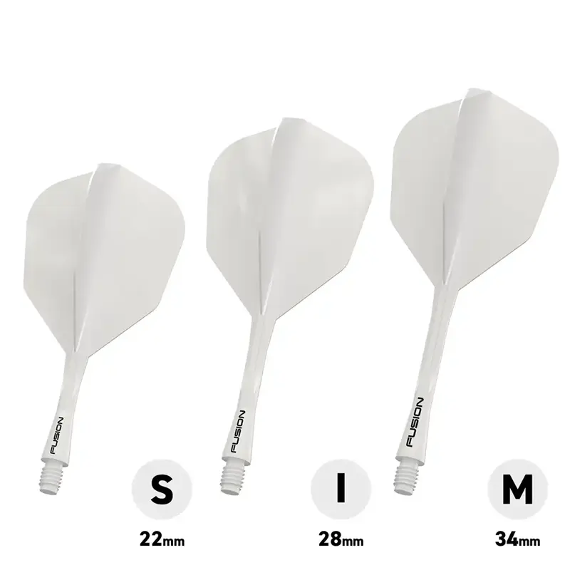 Winmau piórka Fusion Solid White No.6