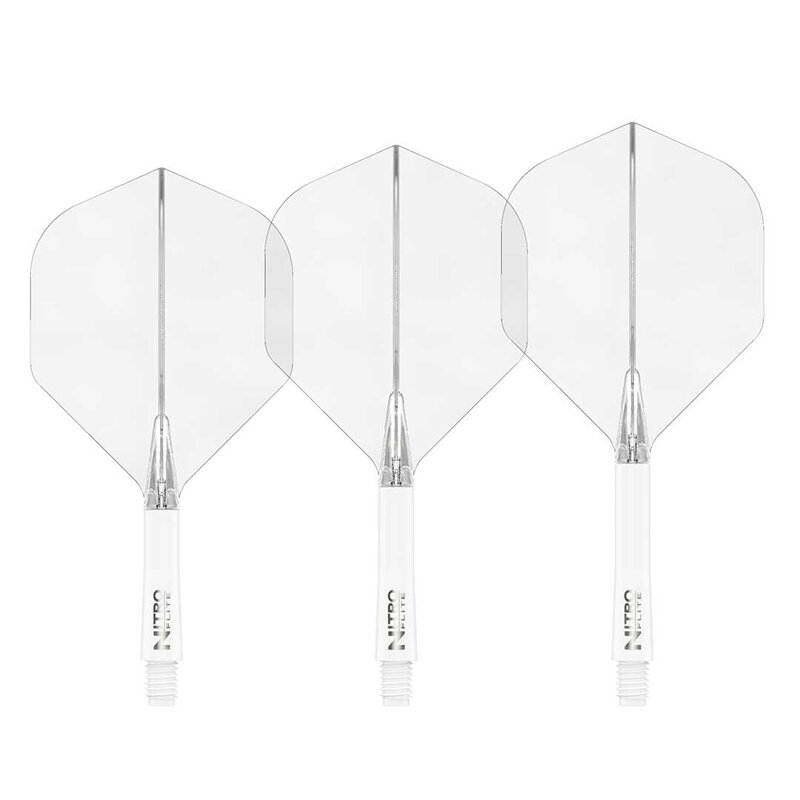 Red Dragon piórka Nitro Flite White & Clear Red Dragon piórka Nitro Flite White & Clear