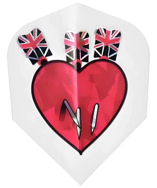 Harrows piórka Hologram Darts in Heart No.6