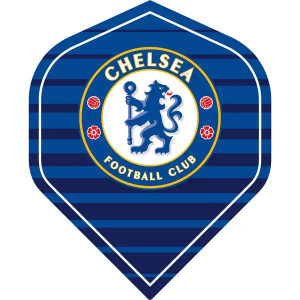 Chelsea Football Dart Flights No.2 Stripe Logo