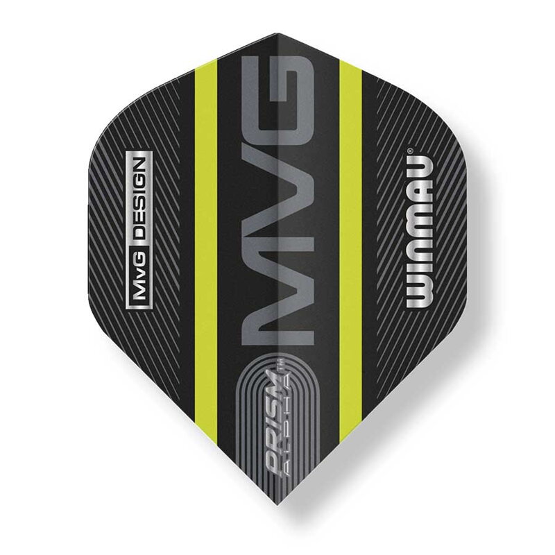 Winmau piórka Prism Alpha MVG 2021 Black & Green