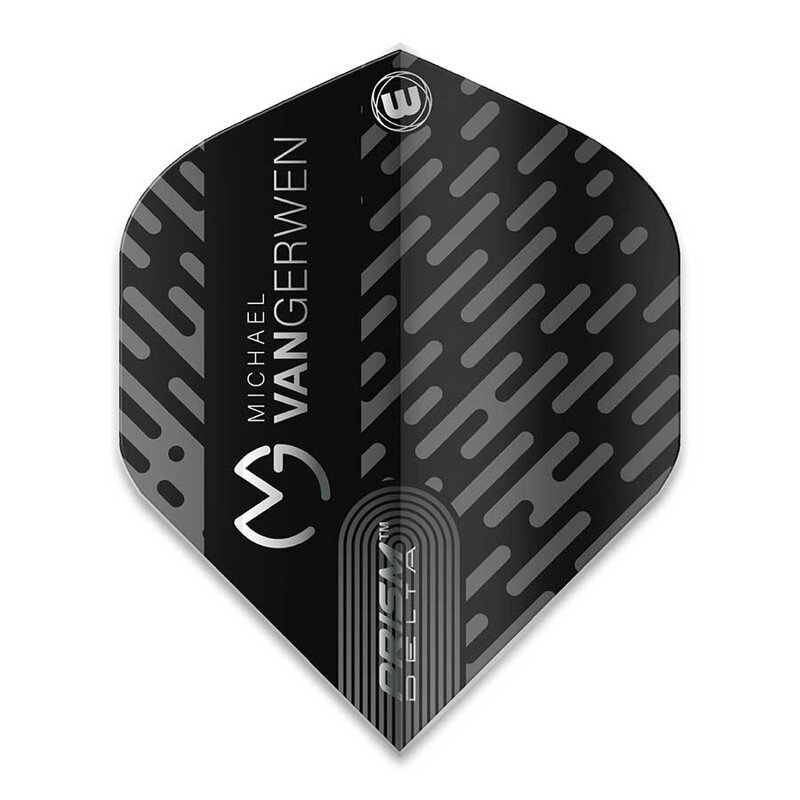 Winmau piórka Prism Delta MvG Black & Grey