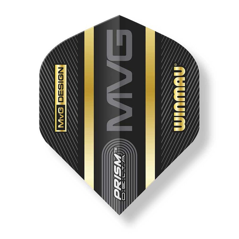 Winmau piórka Prism Delta MVG Black & Gold