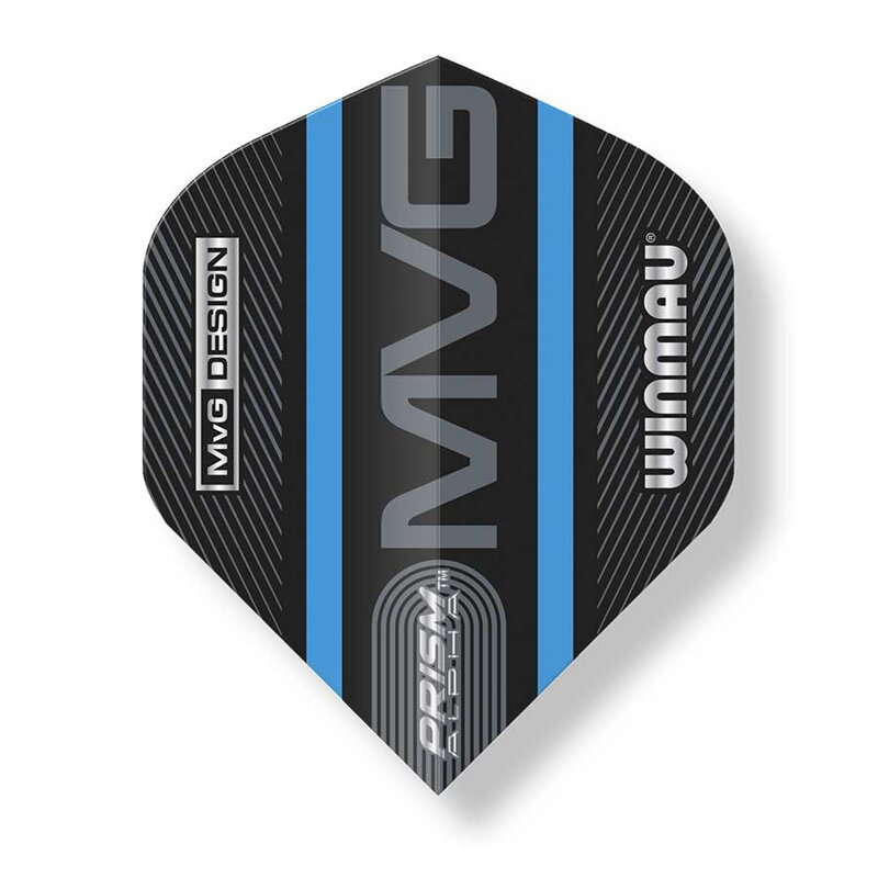Winmau piórka Prism Alpha MVG Black & Blue Logo Stripe Winmau piórka Prism Alpha MVG Black & Blue Logo Stripe