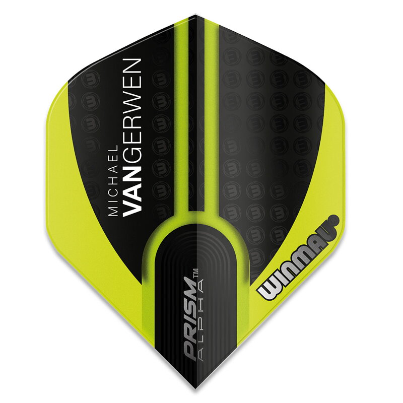 Winmau piórka Prism Alpha MvG Green & Black Winmau piórka Prism Alpha MvG Green & Black