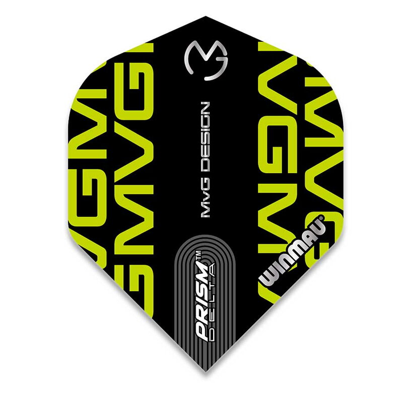 Winmau piórka Prism Delta MvG 2021 Black Print