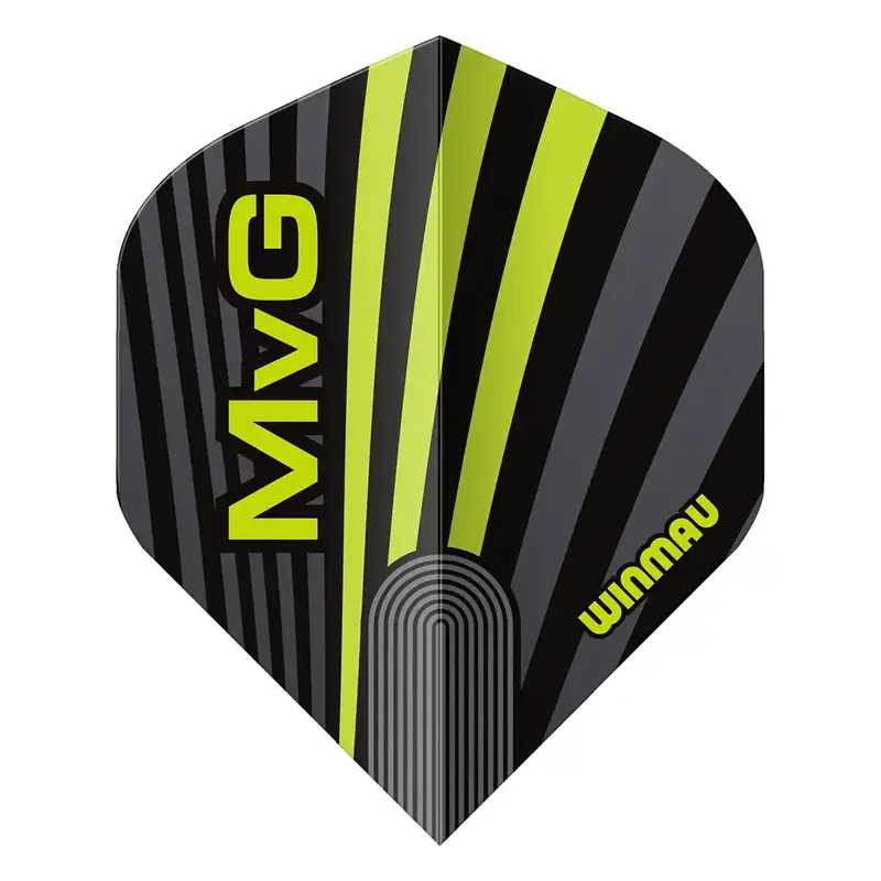 Winmau piórka MvG Black Grey & Green