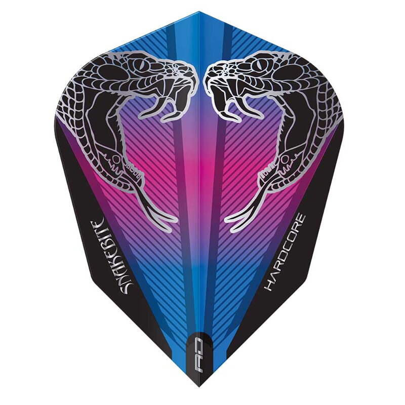 Red Dragon piórka Peter Wright Black Transparent V-Standard