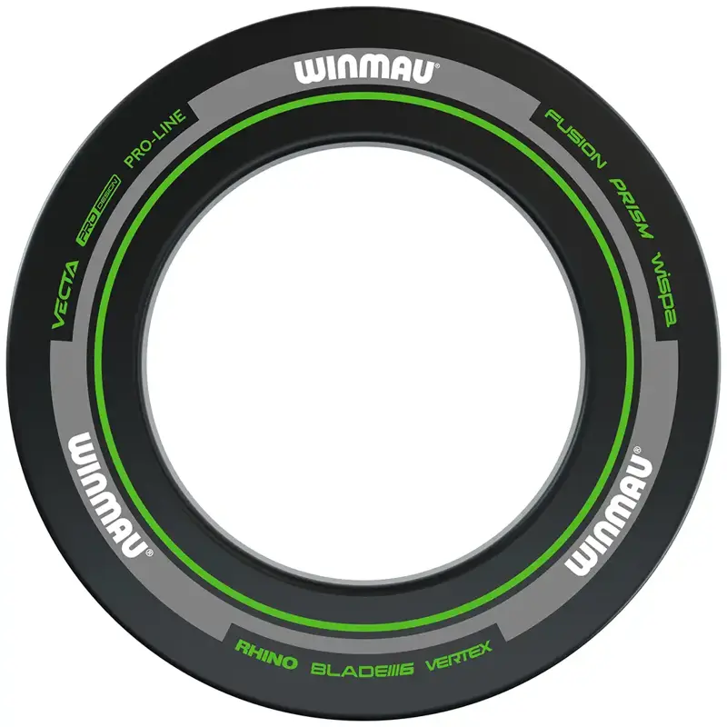 Winmau Advance Black and Green Dartboard Surround