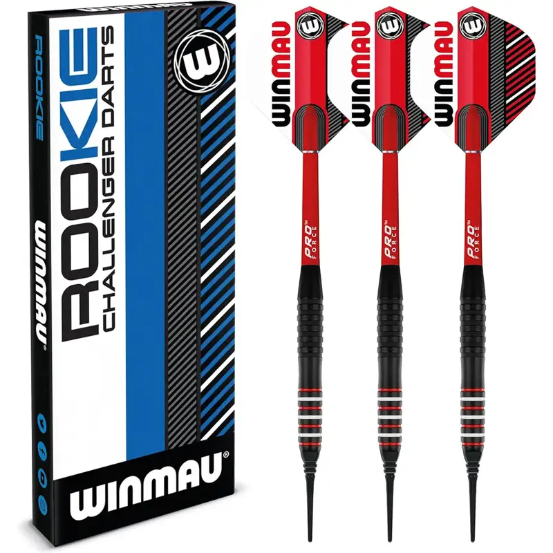 Winmau lotki Rookie Brass Red soft 20g