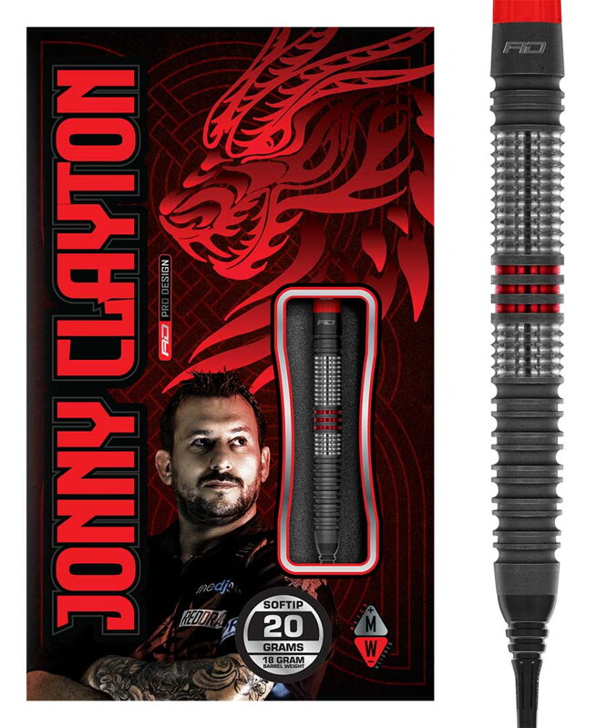 Red Dragon lotki Jonny Clayton Hiraeth soft 20g Red Dragon lotki Jonny Clayton Hiraeth soft 20g