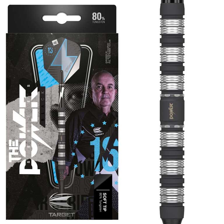 Target lotki Phil Taylor The Power Series Black soft 18g Target lotki Phil Taylor The Power Series Black soft 18g