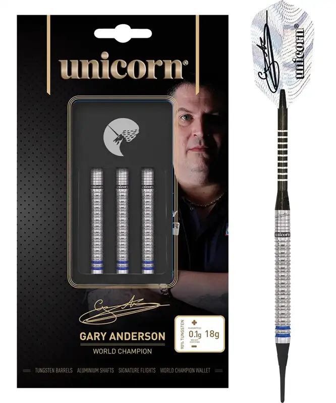 Unicorn lotki WC Gary Anderson soft 18g