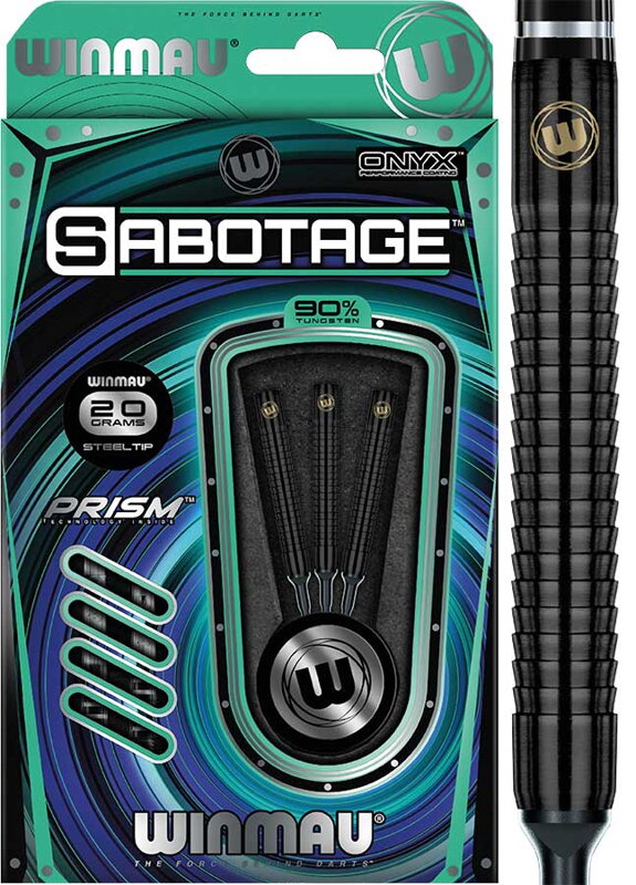 Winmau lotki Sabotage Black soft 20g Winmau lotki Sabotage Black soft 20g