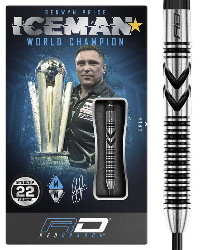 Red Dragon lotki Gerwyn Price Thunderbolt steel 22g