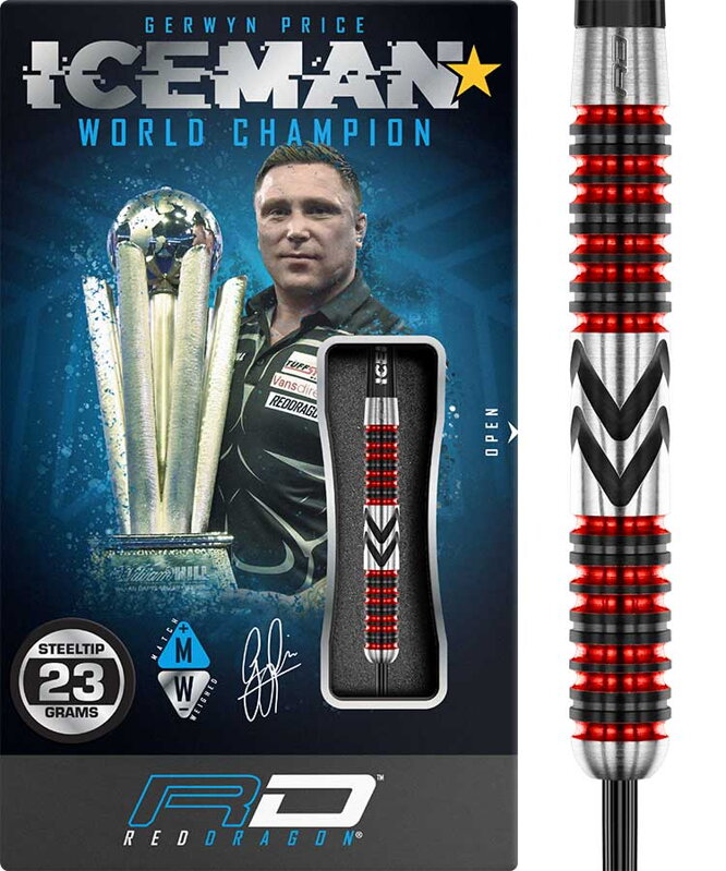 Red Dragon lotki Gerwyn Price Iceman Firebird steel 23g Red Dragon lotki Gerwyn Price Iceman Firebird steel 23g
