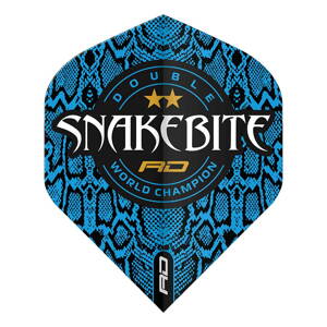 Red Dragon piórka Snakebite Hardcore Ionic Blue logo DWC