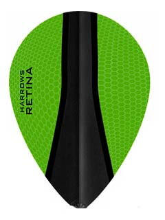 Harrows piórka Retina pear zielono - czarne     