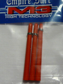 Empire Dart nylon Shafty M3 długie czerwone     