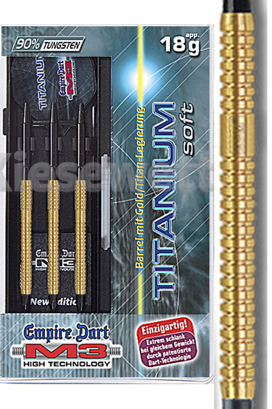 Empire lotki dart M3 Titanium gold 18g    