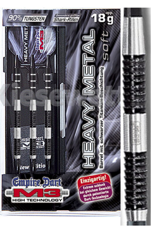 Empire dart lotki M3 Heavy metal black 18g   